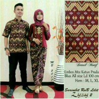 Jual Batik Couple / kebaya / batik Sarimbit Zigzag Lilit Murah