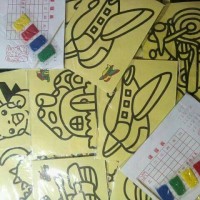 Jual Mainan edukasi alat kreasi mewarnai dengan pasir warna Murah