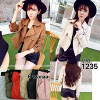 Jual VRF1235 - JAKET ZARA BELUDRU SUEDE KECE LENGAN PANJANG LD96 P51 Murah