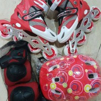 Jual sepatu roda inline set bajaj sepatu roda anak Murah