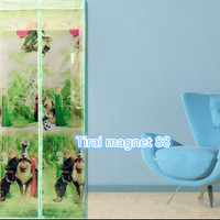 Jual Tirai Pintu Magnet Anti Nyamuk Motif Frozen, Magnetik Murah