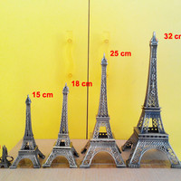 Jual Miniatur Menara Eiffel Paris 32cm Tembaga Murah