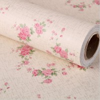 Jual wallpaper sticker dinding bunga rose tribal kuning shabby chic stiker Murah