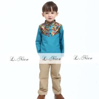 Promo!! Setelan Koko Anak L Nice Toska / Baju Koko Anak Branded