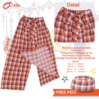 Jual SARUNG ANAK INSTAN CELANA KARAKTER ATLAS ORANGE RABBANI FREE PECI , Murah
