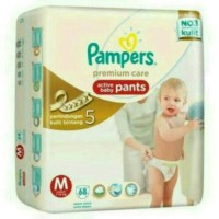 Jual PAMPERS PREMIUM M68 (size M isi 68pc) Murah