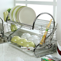 Jual Rak Piring 2 Susun / 2 Layer Dish Drainer Stainless Murah