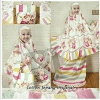 Jual Mukena bahan katun Jepang untuk anak usia 5 -7 tahun murah dan nyaman Murah