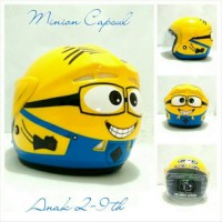Jual Helm Anak 2-9 th SNI Ntc Minion Capsul Kuning Limited Murah