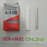 Mata Pisau Cutter Kenko A-100 Anak isi Pisau Cutter Kecil Kenko A-100