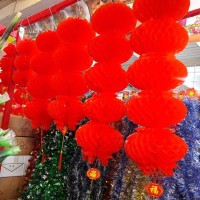 Jual Mellius Dekorasi Imlek Lampion Plastik 5 Tingkat Ukuran 25cm 0731-10 1 Murah