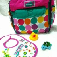Jual tas snobby medium tpt 1073 marbles ( bonus slabber ) Murah
