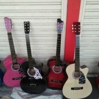 Jual PROMO GITAR AKUSTIK WITH SOFTCASE + SENAR CADANGAN KUALITAS MANTAP Murah