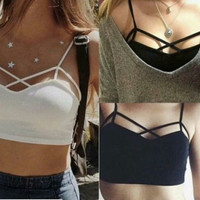 Jual Bralette tali silang depan / X crop bralette / halter bra 0268 Murah
