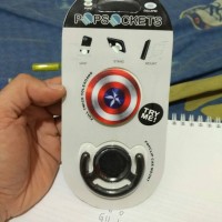 Jual 100 % POP SOCKET POPSOCKET POP SOKET CAPTAIN AMERICA KAPTEN AMERIKA Murah