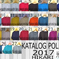 Jual kaos polos polka combet30s bahan lembut Murah