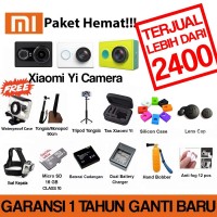Jual XIAOMI YI PAKET HEMAT !! GARANSI 1 BULAN & FREE AKSESORIS Murah