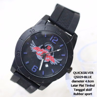 TERMURAH Jam tangan pria quicksilver rubber karet sport plat timbul gr
