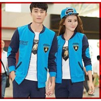 Jual Cardigan Couple / Cardigan Lamborghini Saint Biru / Baju Couple Murah