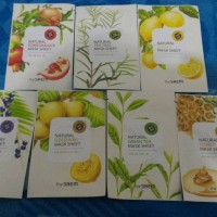 Jual Masker Wajah The Saem Original Korea Lemon/ Tea tree / Green Tea/ Hone Murah