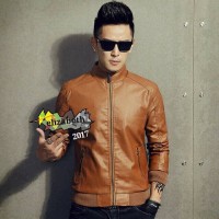 Jual JAKET SEMI KULIT PRIA/JAKET PRIA KEREN/JAKET MOTOR Murah