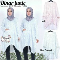Atasan Wanita Blouse kaos Tunik Polos Lengan Panjang Jumbo dinar XXL