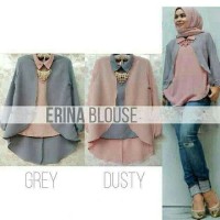 Jual Baju Atasan Wanita Baju Murah Muslim Blouse Tunik Hijab Kode IC55043 Murah