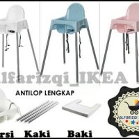 Jual IKEA ANTILOP, kursi makan anak / bayi / baby dengan baki, high chair Murah