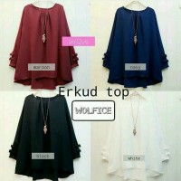 Jual Baju Atasan Erkud Tunik Baju Muslim Blus Muslim Murah