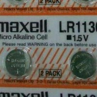 Jual Batrai/baterai/Bateray/Batre jam tangan merek Maxell LR 1130/AG10 15V Murah