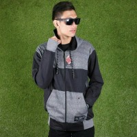 Jaket Hoodiee bojiel vans ripcurl triple hizzi unisex pria wanita 8