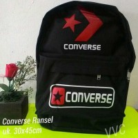 Tas Ransel Converse hitam / tas sekolah / tas anak