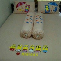 Jual READY STOCK seprei set minion uk.160x200x20 Murah