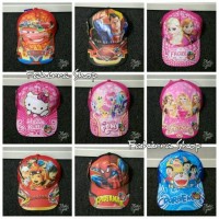 Jual Topi Anak Karakter Frozen Princess Boboiboy Batman Spiderman Superman Murah