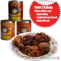 Jual Gudeg Wijilan Bu Lies (Paket 3 rasa) Murah