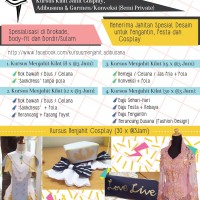 Jual Voucher KURSUS MENJAHIT --- Adibusana, Cosplay dan Garment Murah