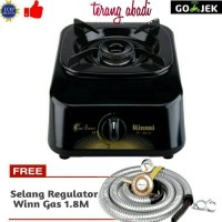 Paket Rinnai RI-301S Kompor Gas 1 Tungku + Selang Regulator Winn