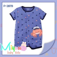 Jual Baju Bayi Lucu ~ Romper Bayi ~ Carter's Blue Crab Buttoned (P287B) Murah