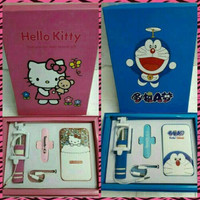 Jual Power Bank Hello Kitty & Doraemon 8800 mAh + Tongsis Murah