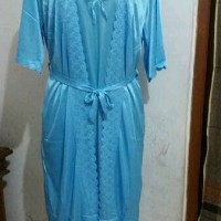 Jual lingerie satin/ baju tidur kimono satin dengan tali dipinggang Murah