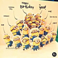 Jual Kartu Ucapan Ulang Tahun Pop Up Card Birthday Minion Murah
