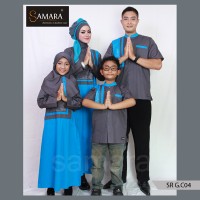 Baju Couple Casual Muslim,Baju Muslim Keluarga Bahan Katun, samara