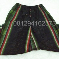 Size L Celana Sarung Wadimor Premium Motif Star Hitam Hijau Gradasi