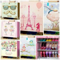 DIY Rak Susun Sepatu Tempat Sepatu dan Sandal Penyimpaman Fashion