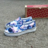 SEPATU SNEAKERS PRIA WANITA VANS SLIP ON GALAXY ORIGINAL BNIB WAFLE HF