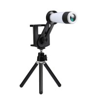 Jual Lensa Tele zoom Tele 12x holder lipat For Mobile phone Tab free tripod Murah