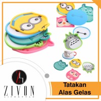 Jual tatakan gelas hello kitty bay max minion monster university MH29 Murah