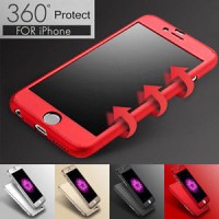 Jual Hardcase Full Case 360 iPhone 5/6/6Plus/7/7Plus FREE TEMPERED GLASS Murah