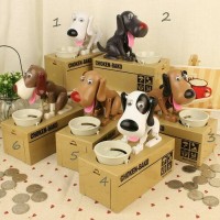Jual Robot Dog Money Bank/Celengan karakter anjing pemakan koin/Choken Bako Murah