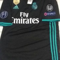 Jual JERSEY REAL MADRID AWAY 2017/2018 PACTH CHAMPION Murah